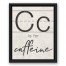 For Caffeine 11x14 Black Floating Framed Canvas