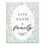 Love Makes A Family Leaves  16x20 Canvas Wall Art