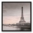 Blush Paris Sunrise 24x24 Black Floating Framed Canvas