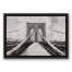Brooklyn Bridge 18x12 Black Floating Framed Canvas