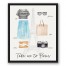 Paris Outfit 20x24 Black Floating Framed Canvas