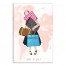 Travel The World Girl   12x18 Canvas Wall Art