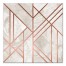Gray Marble Geo Pattern 20x20 Canvas Wall Art