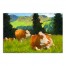 Cows Resting On Hills 30x20 Canvas Wall Art