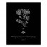 Vintage Flower Etching 16x20 Canvas Wall Art