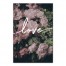 Love Over Moody Florals  12x18 Canvas Wall Art