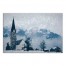 Blue Church And Landscape 30x20 Canvas Wall Art