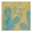 True Self Peacock Feathers 20x20 Canvas Wall Art
