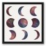 Galaxy Moons 16x16 Black Floating Framed Canvas