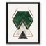 Marble Geo 16x20 Black Floating Framed Canvas