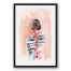 Floral Braids 20x30 Black Floating Framed Canvas