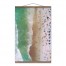 Above Beach Coast 20x30 Teak Hanging Canvas