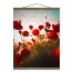 Warm Flower Field 20x16 Teak Hanging Canvas
