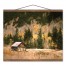 Brown Green Cabin 16x20 Teak Hanging Canvas