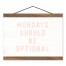 Mondays Optional 8x12 Teak Hanging Canvas