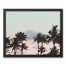 Palm Sunset 20x16 Black Framed Canvas