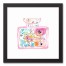 Floral Perfume Bottle  12x12 Black Framed Canvas