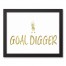 Goal Digger 14x11 Black Framed Canvas