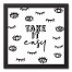 Take It Easy Eyes 12x12 Black Framed Canvas