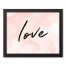 Watercolor Love 14x11 Black Framed Canvas