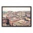 European Rooftops 30x20 Black Framed Canvas