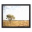 Lone Tree In Field 20x16 Black Framed Canvas