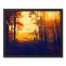 Orange Forest Landscape 20x16 Black Framed Canvas