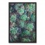 Glowing Succulents Paint 20x30 Black Framed Canvas