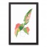 Multicolor Potted Plant 12x18 Black Framed Canvas