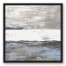 Texture 24x24 Black Floating Framed Canvas