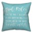 Pool Rules Waves 18x18 Spun Poly Pillow