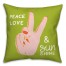 Peace Love Sunshine 18x18 Spun Poly Pillow