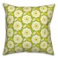 Retro Flowers Lemon Lime 18x18 Spun Poly Pillow