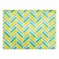 Yellow Blue Herringbone  18x14 Poly Twill Placemat