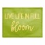 Live Life Full Bloom 18x14 Poly Twill Placemat
