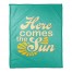 Here Comes The Sun 50x60 Coral Fleece Blanket