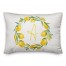 Lemon Monogram 14x20 Personalized Spun Poly Pillow