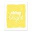 Shine Bright Yellow 8x10 Tabletop Canvas
