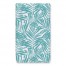 Tropical Leaves Teal Tea Towel