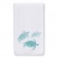 Watercolor Sea Turtles Teal Tea Towel