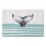 Whale Tail Stripes Teal Textiles