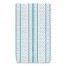Watercolor Stripes Polka Dots Teal Tea Towel