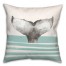 Whale Tail Stripes Pillow
