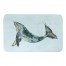 Teal Whale Bath Mat