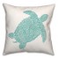 Patterned Sea Turtle Pillow