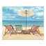 Painted Beach Chairs 10x8 Tabletop Canvas