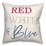Red White And Blue 18x18 Spun Poly Pillow