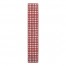 Red And White Plaid Poly Twill Runner
