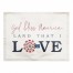 God Bless America Land That I Love 18x14 Twill Placemat