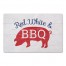 Red White And BBQ 27x18 Floor Mat